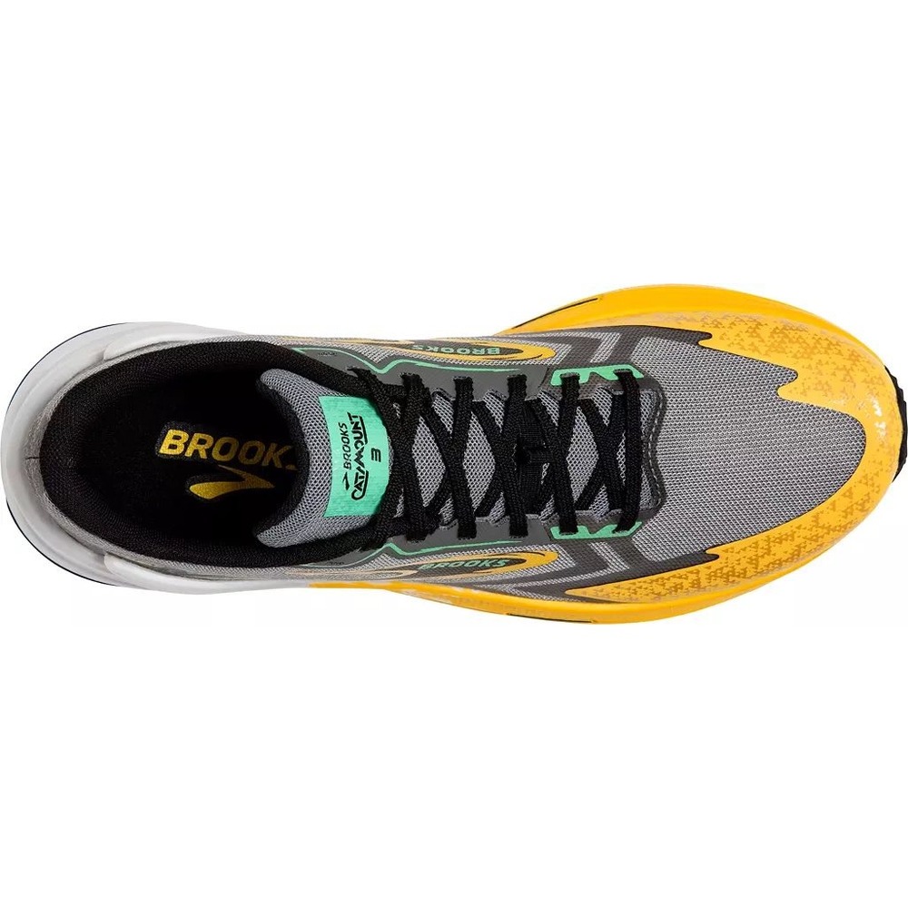 Brooks Catamount 3 Men Trail Running Shoes Lemon Chrome Sedona Sage 10.5D NEW - Picture 4 of 8